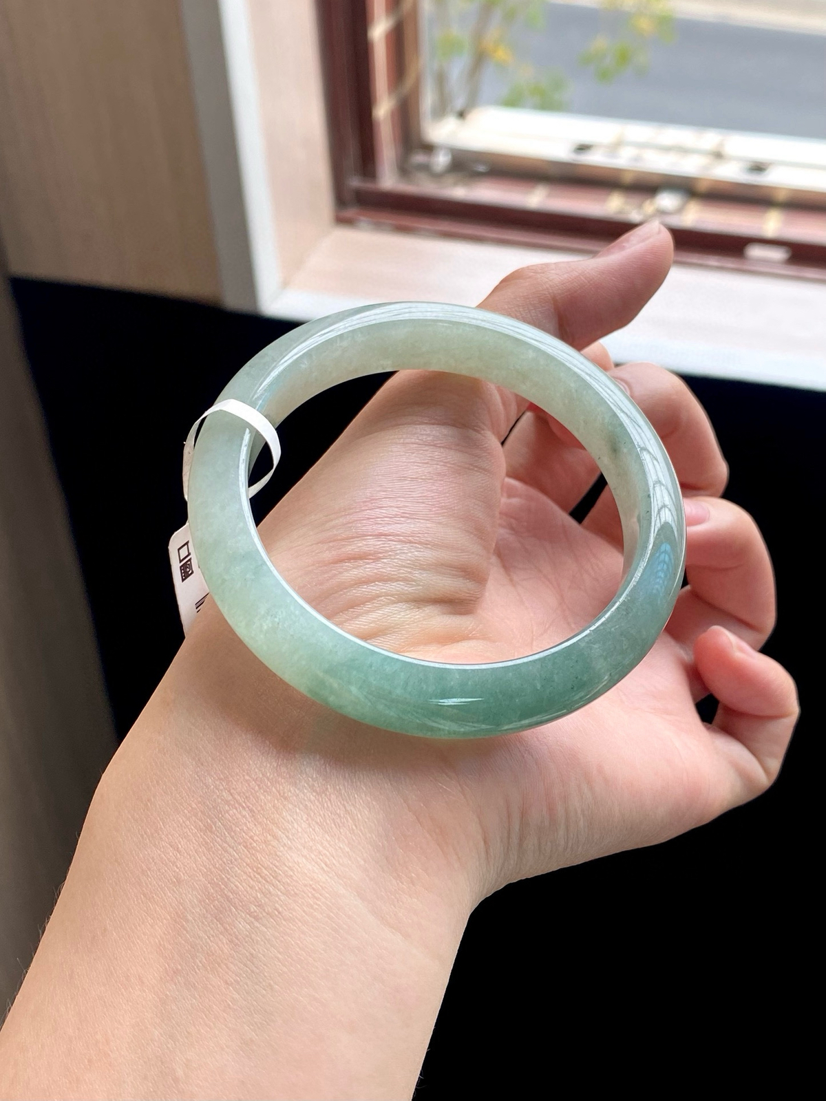 冰油青半山水正圈成品（无纹裂）

⭕️58-12-8