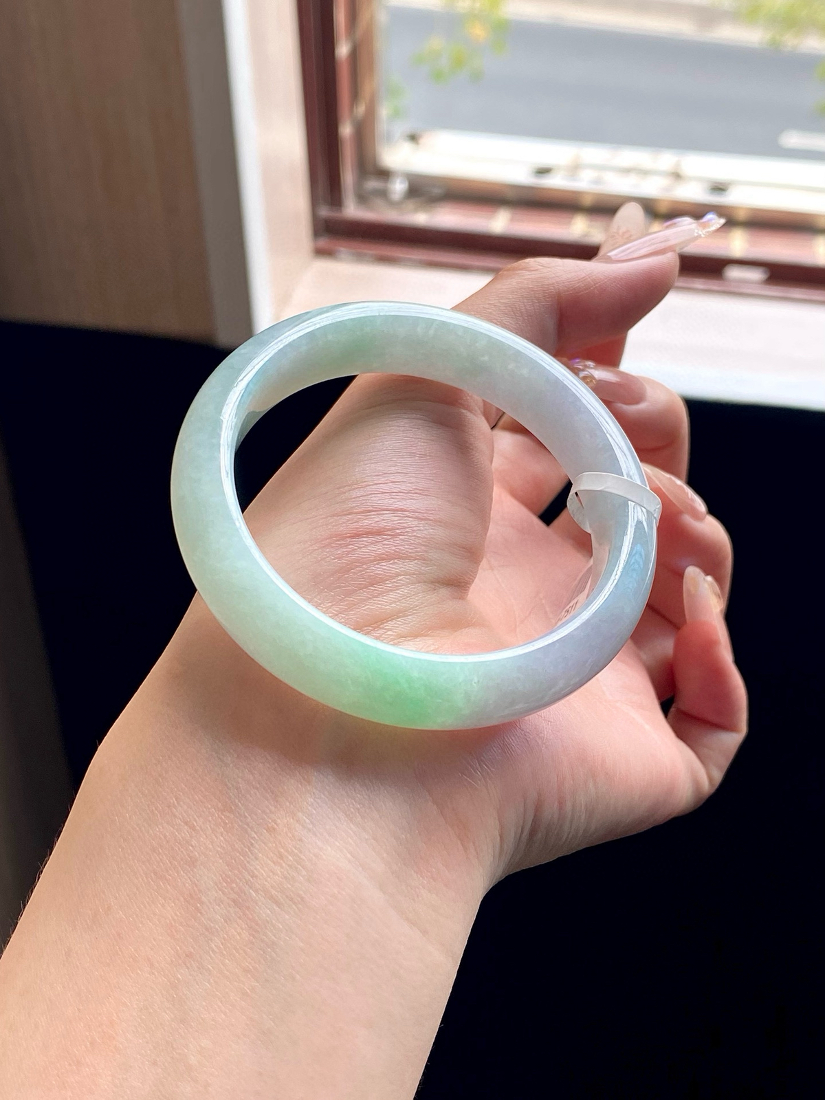 果绿白底青正圈成品（无纹裂）

⭕️54.5-13-8