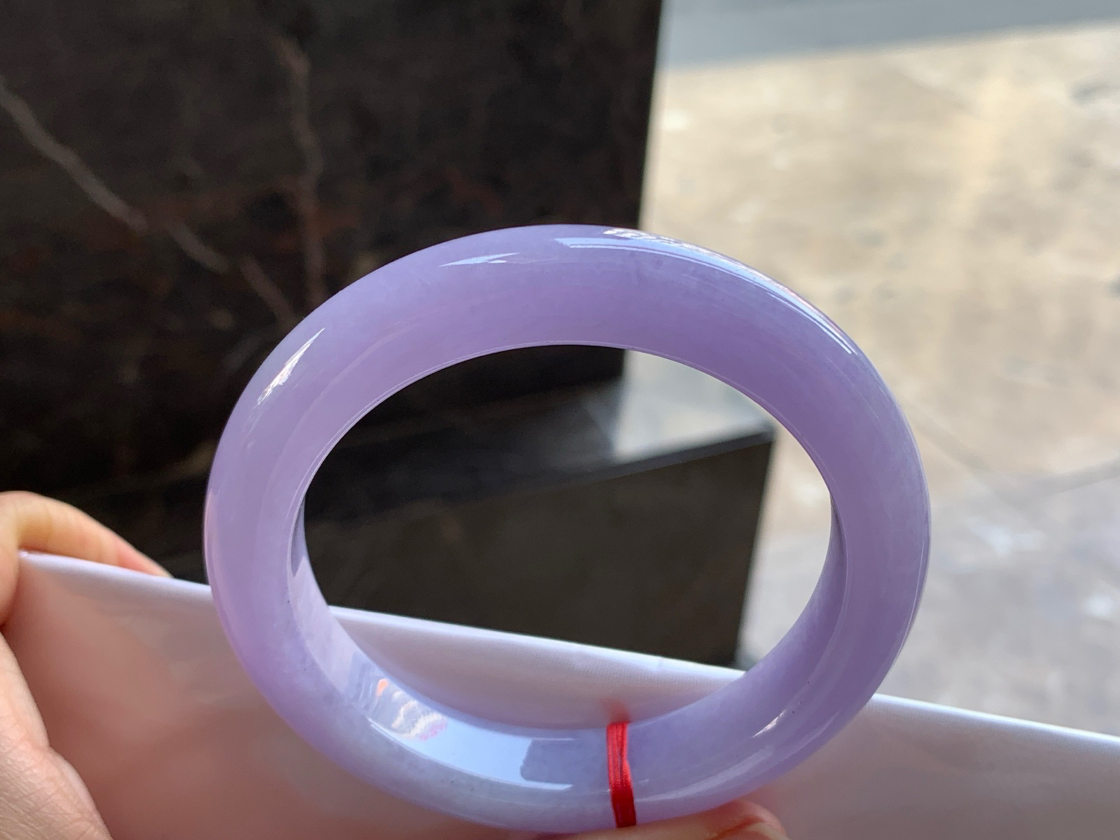 59.5-12.5-10

紫罗兰手镯^_^大圈 鲜艳 玉质温润