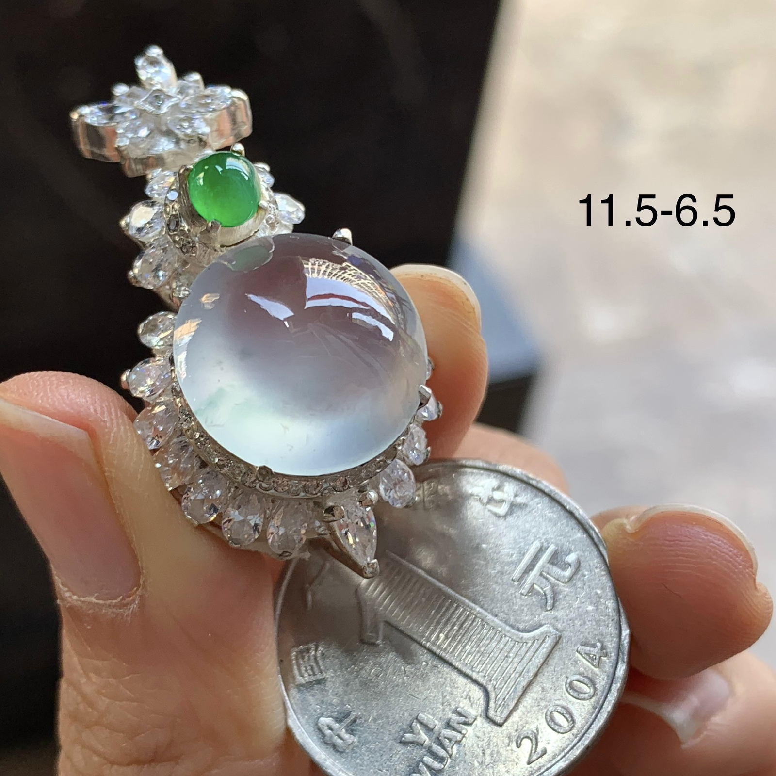 高冰戒面^_^透亮水润