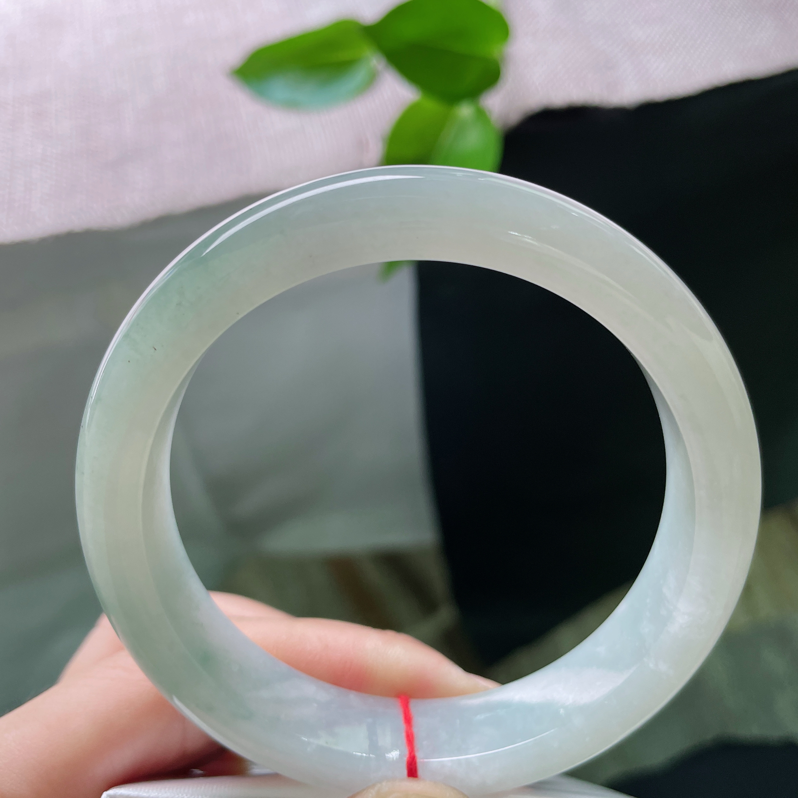 60.1/13/8.8，浅绿底正圈，大圈口，是初春柳梢，日光透过的颜色。一点皮纹，