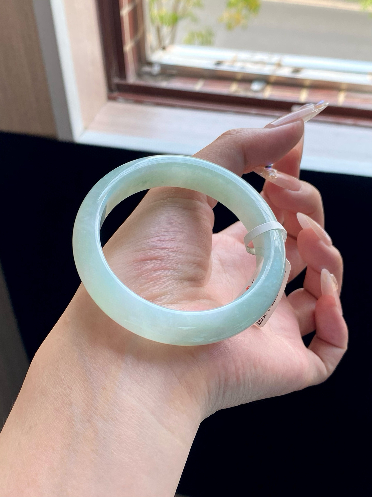 冰晴绿果绿正圈成品（细纹不扣）
有棉团
⭕️53.5-12.4-8