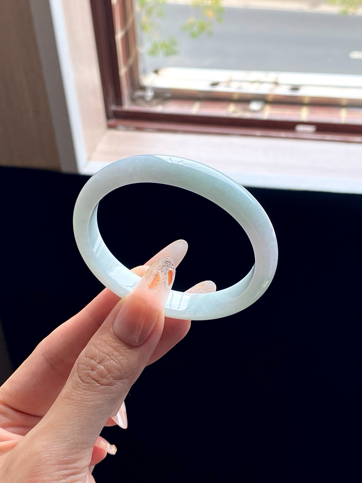 淡晴底白月光贵妃成品（无纹裂）

⭕️53.5-11-6.5-47mm