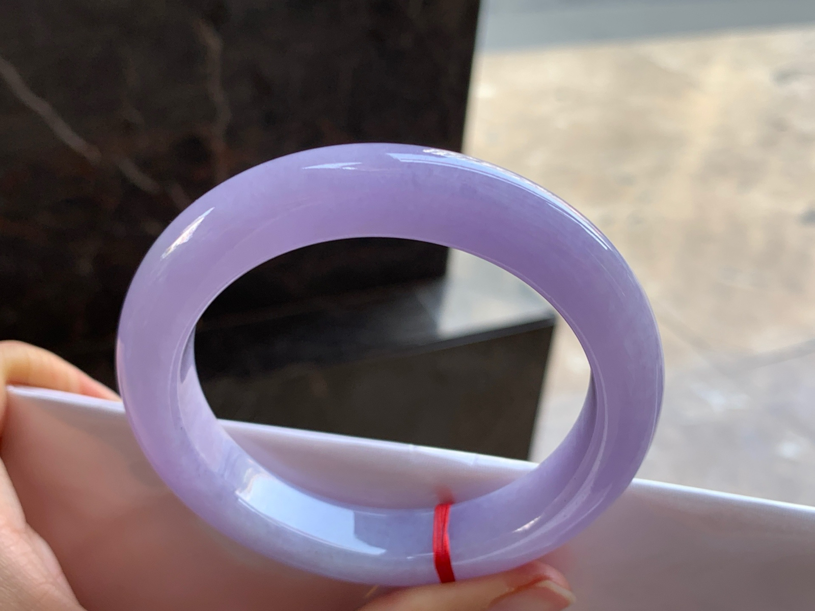 59.5-12.5-10

紫罗兰手镯^_^大圈 鲜艳 玉质温润