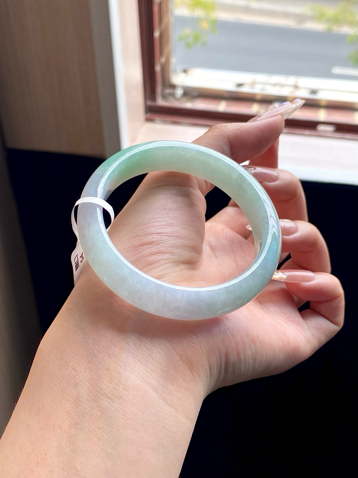 果绿白底青正圈成品（无纹裂）

⭕️54.5-13-8