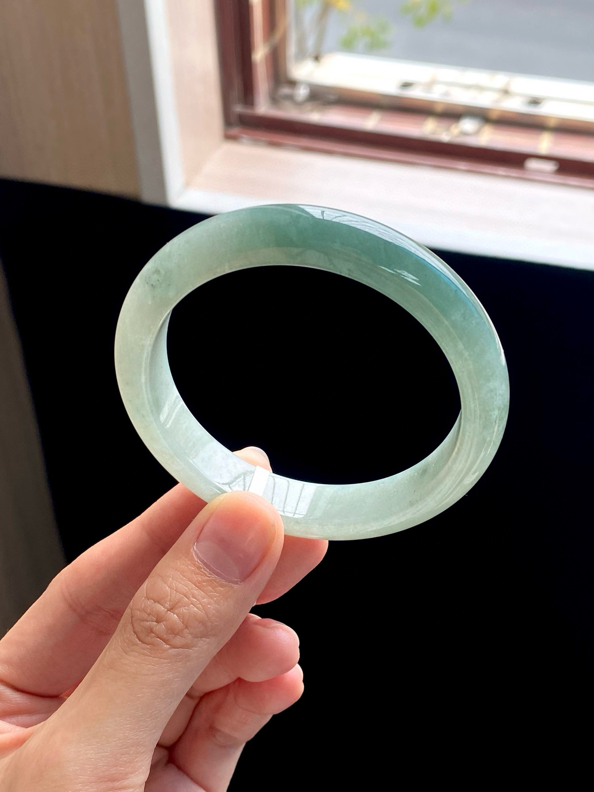 冰油青半山水正圈成品（无纹裂）

⭕️58-12-8