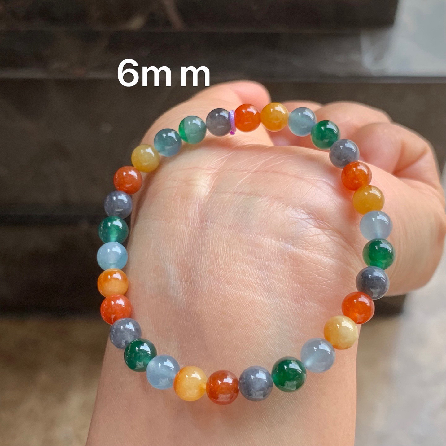 糖果珠子手串 颜色漂亮