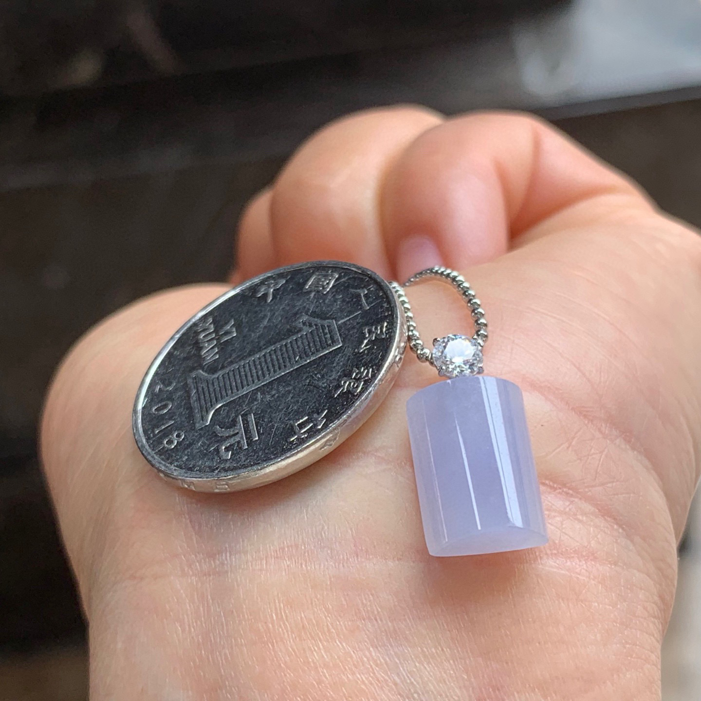 春色无事牌吊坠 小清新 配金扣