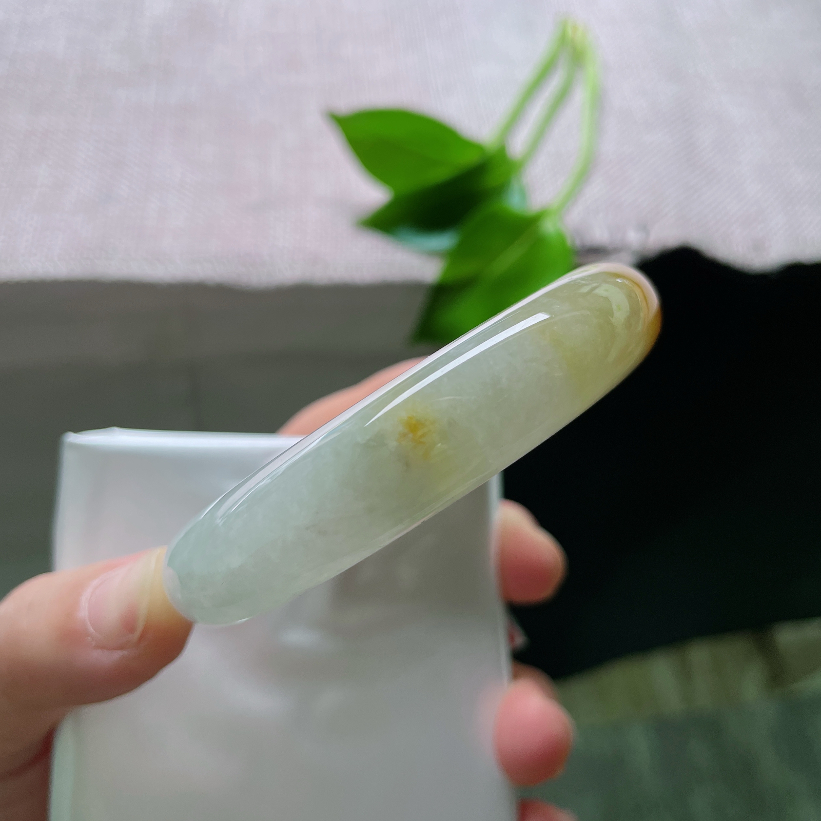 55.2/13.3/8.5，黄翡，正圈，版型好，贵气，耐看，富贵天成