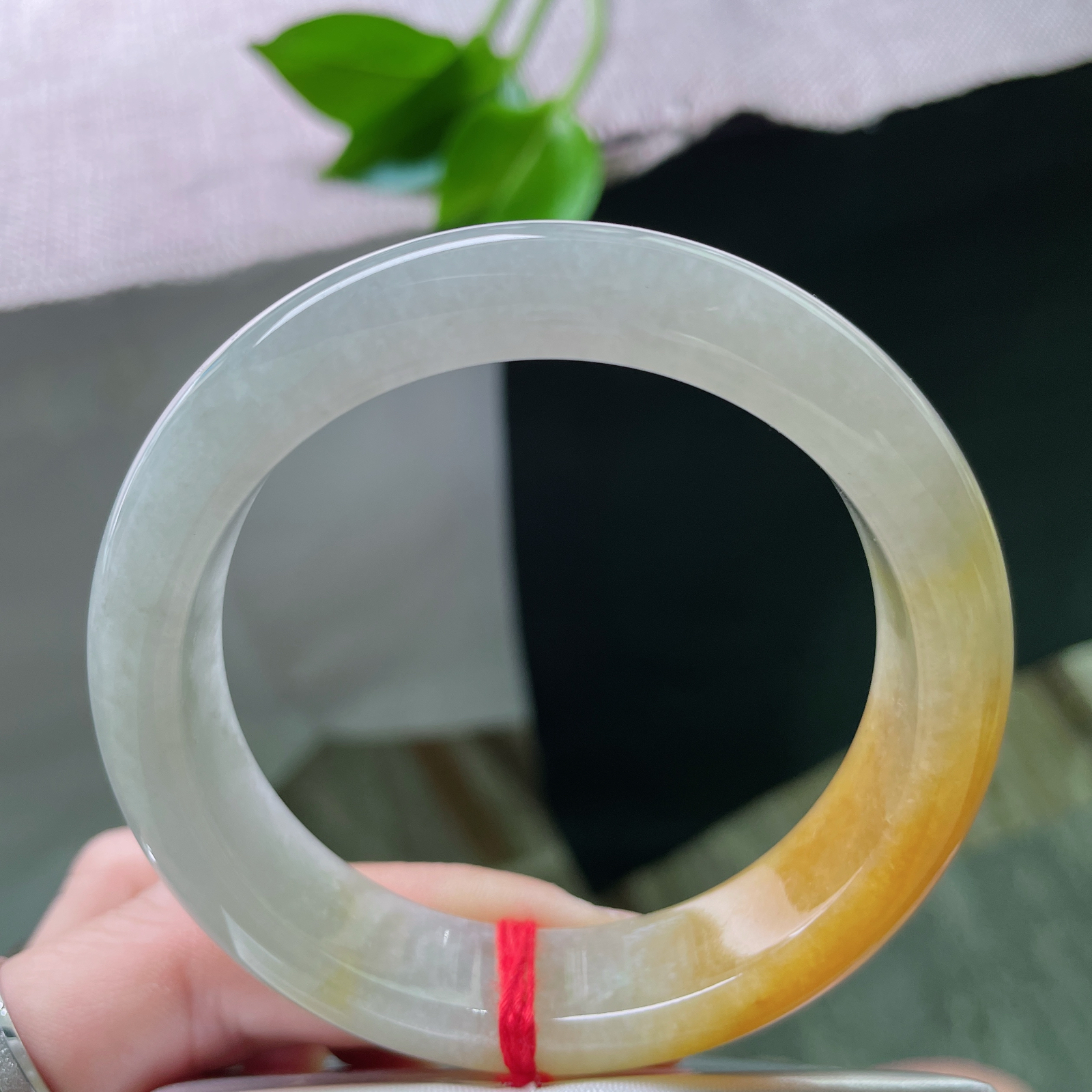 55.2/13.3/8.5，黄翡，正圈，版型好，贵气，耐看，富贵天成