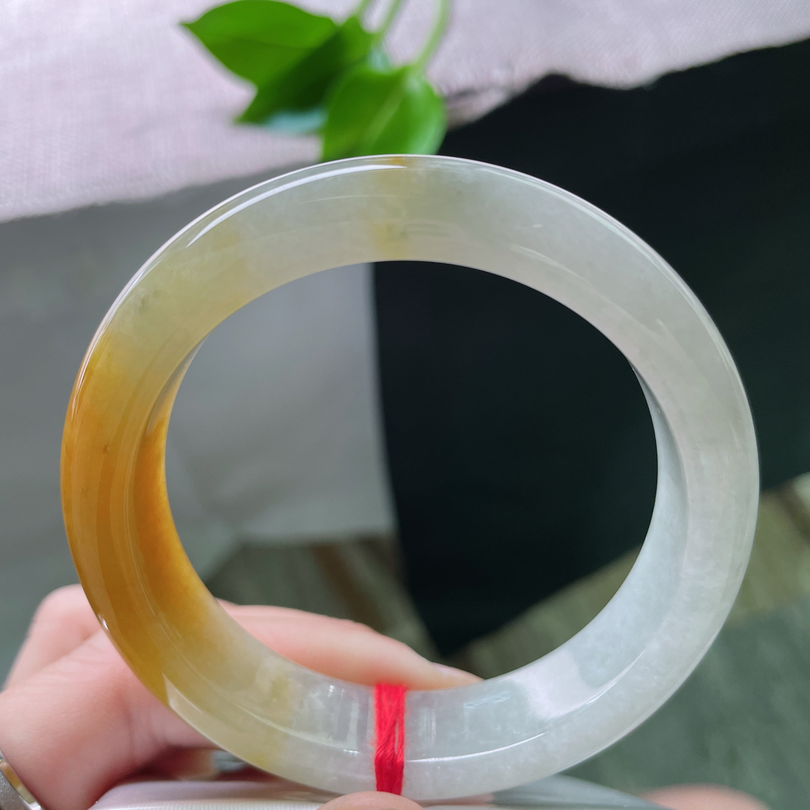 55.2/13.3/8.5，黄翡，正圈，版型好，贵气，耐看，富贵天成