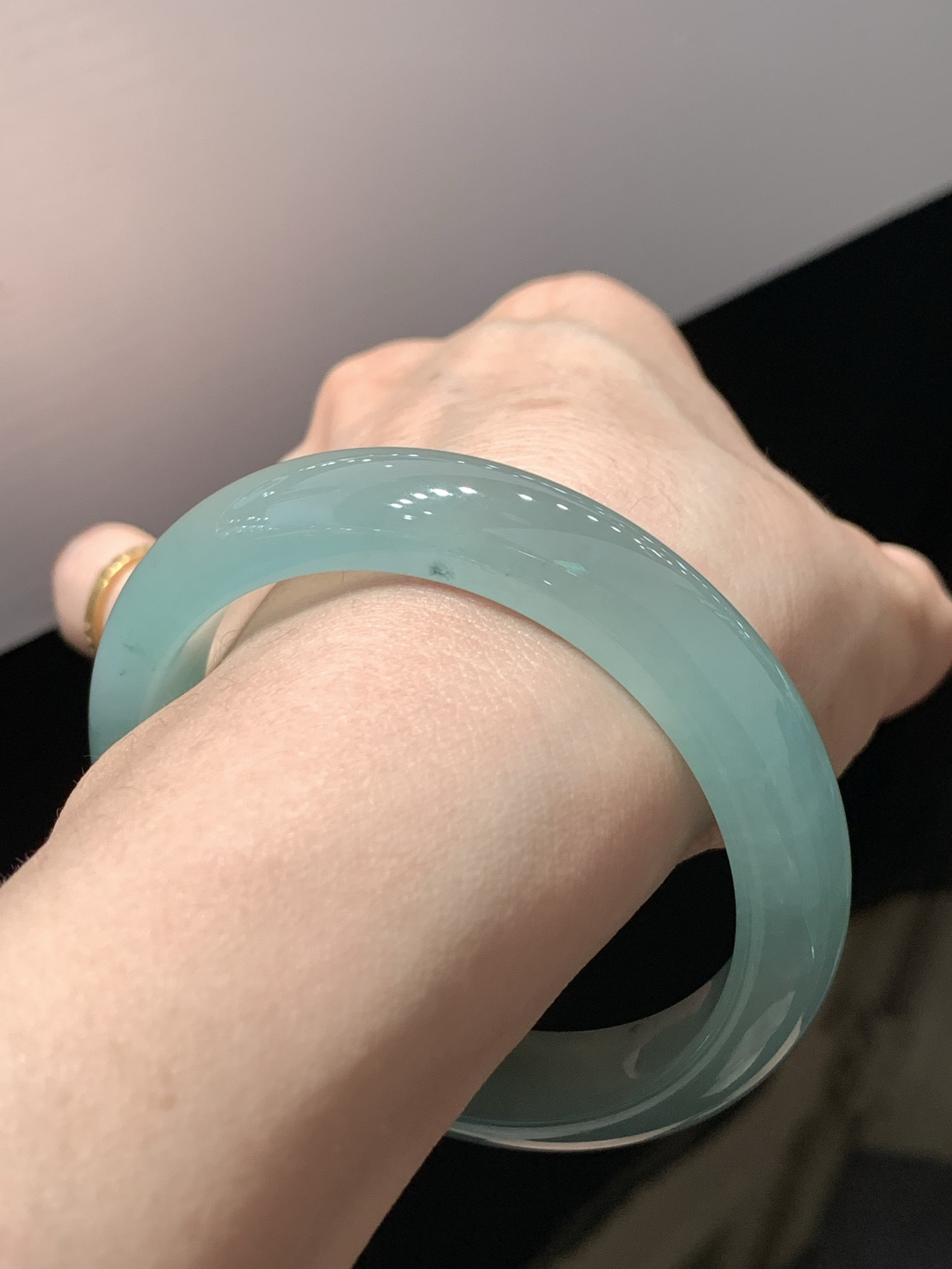 尺寸54.8/11.8/8.0，冰晴手镯
冰透水润 清新甜美