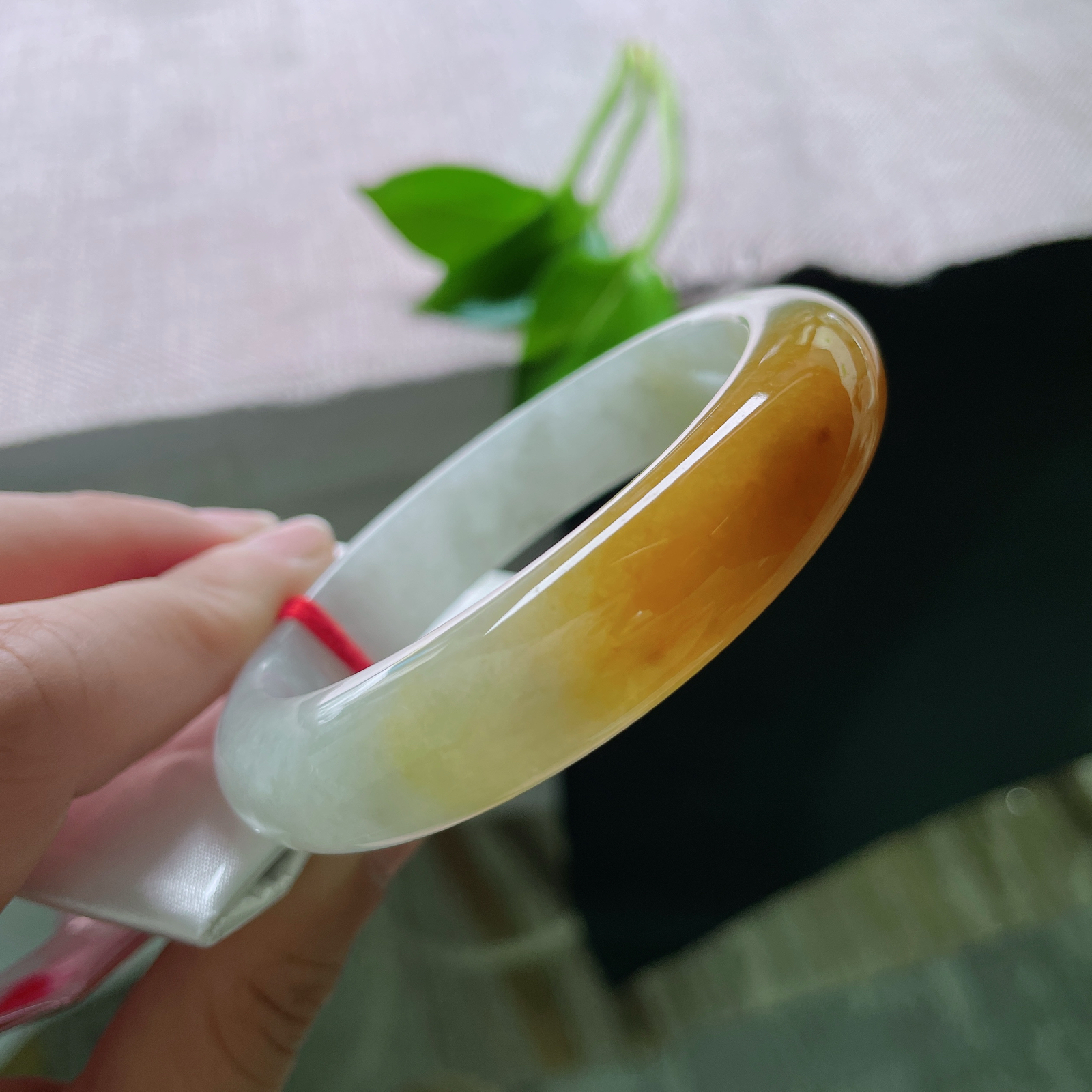 55.2/13.3/8.5，黄翡，正圈，版型好，贵气，耐看，富贵天成