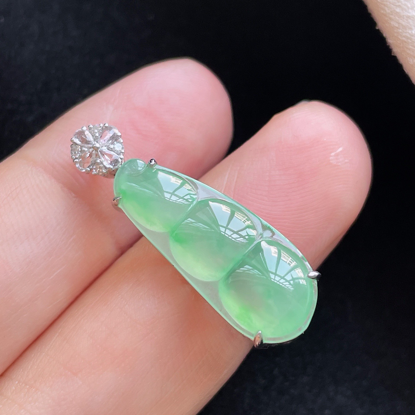 18K 冰种晴绿·福豆

裸23-9.4-3.2