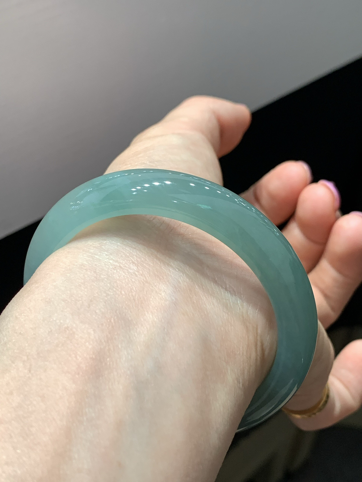 尺寸54.8/11.8/8.0，冰晴手镯
冰透水润 清新甜美