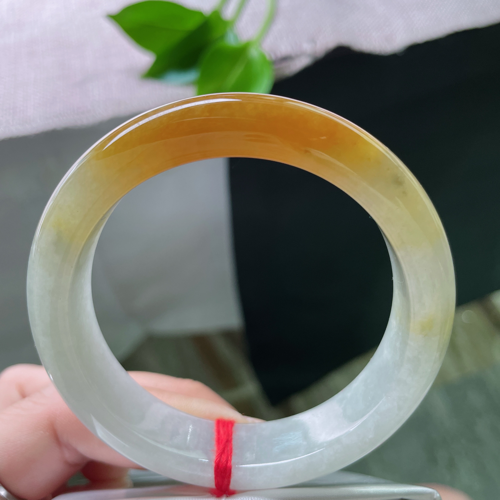 55.2/13.3/8.5，黄翡，正圈，版型好，贵气，耐看，富贵天成