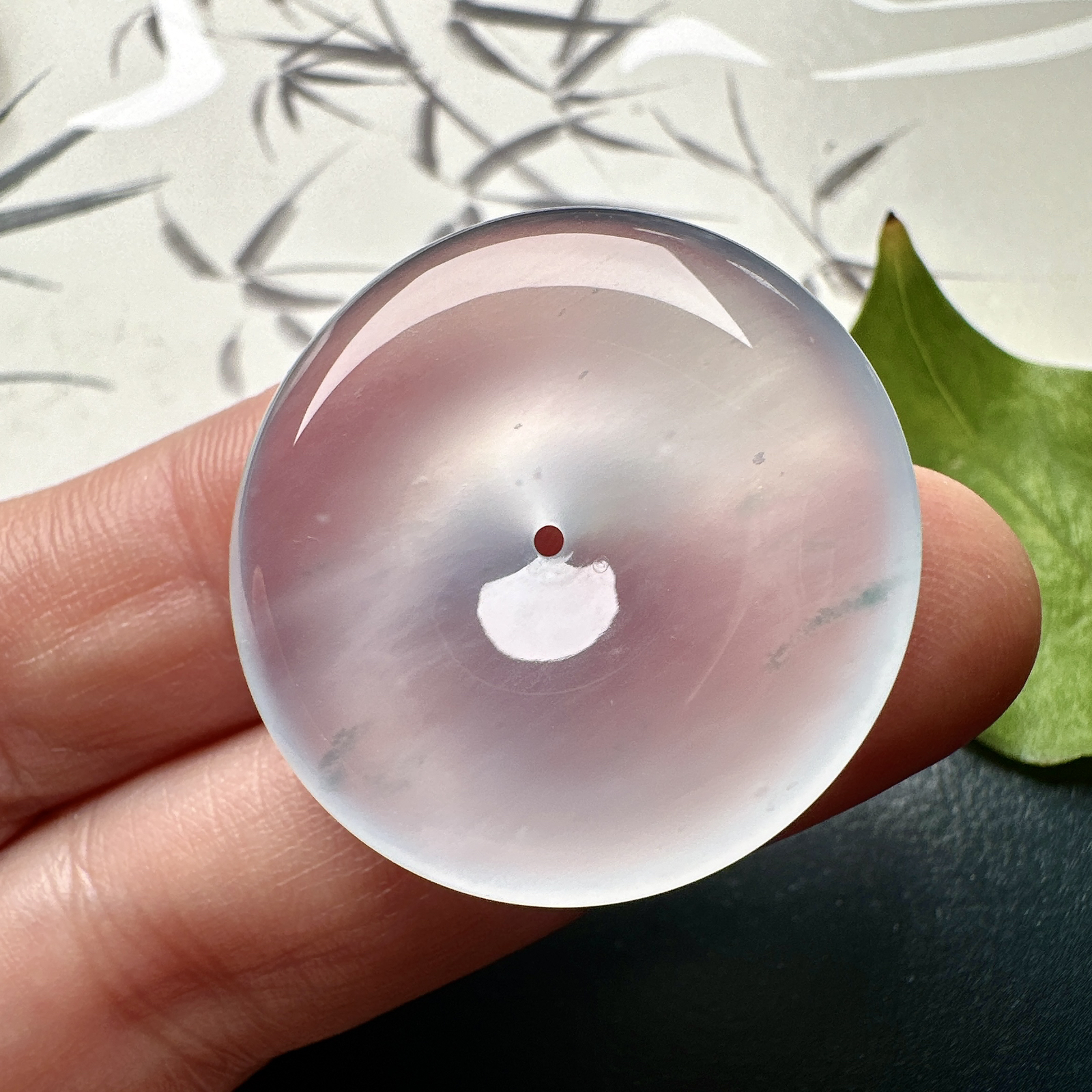 【冰种飘花平安扣】质地细腻冰润，品质很好，冰感十足，胶感明显，收藏品质。