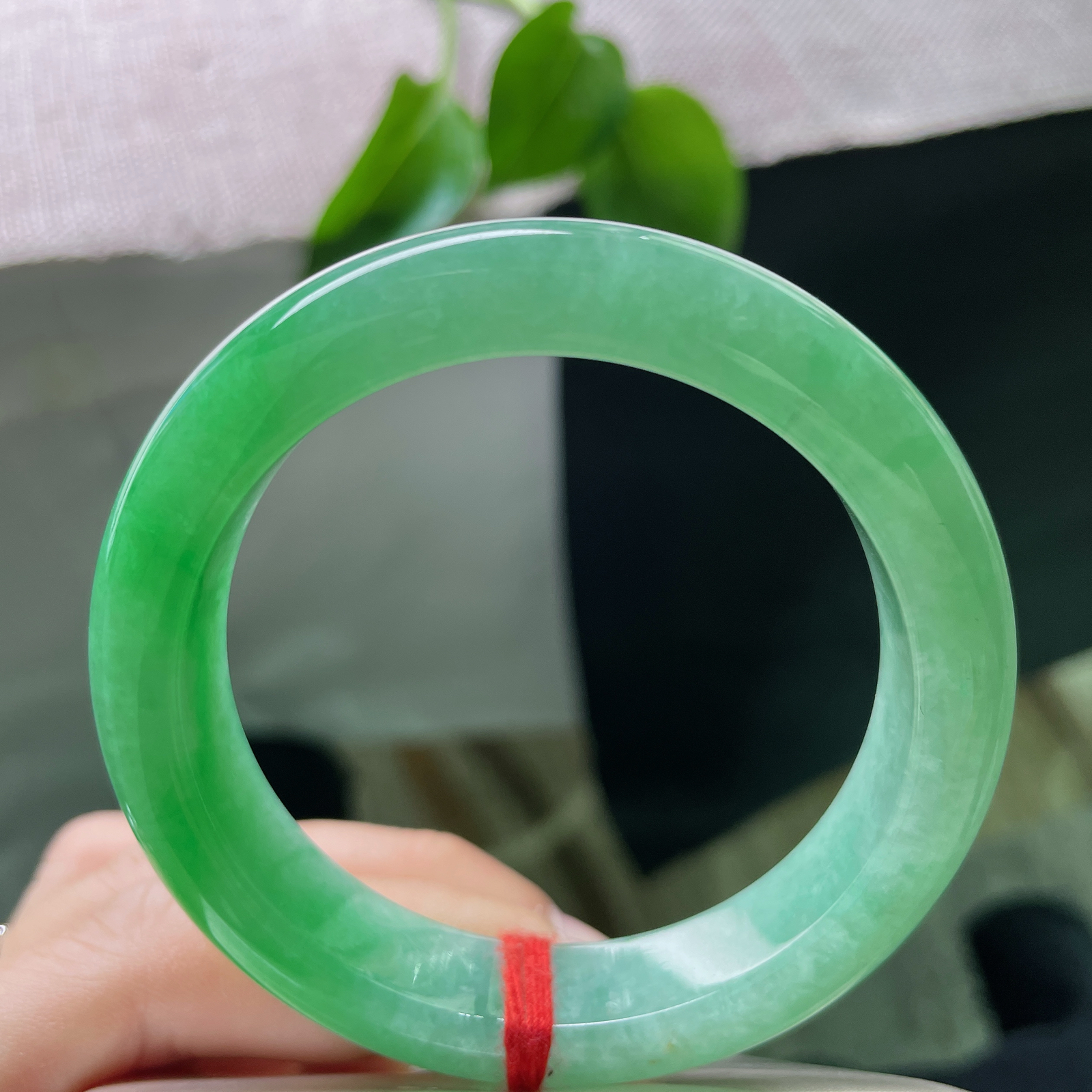 52.6/12.6/8.6，满绿正圈，是皇冠上的明珠，雍容华贵，娇媚多姿。无纹裂