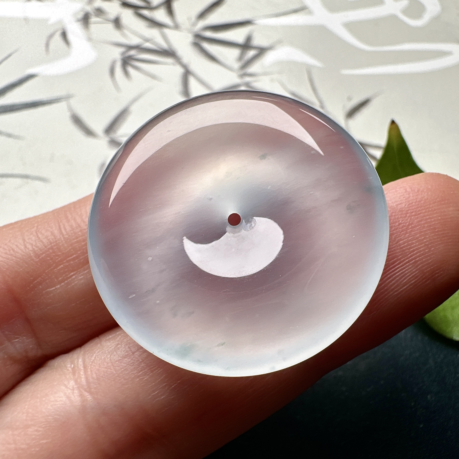 【冰种飘花平安扣】质地细腻冰润，品质很好，冰感十足，胶感明显，收藏品质。