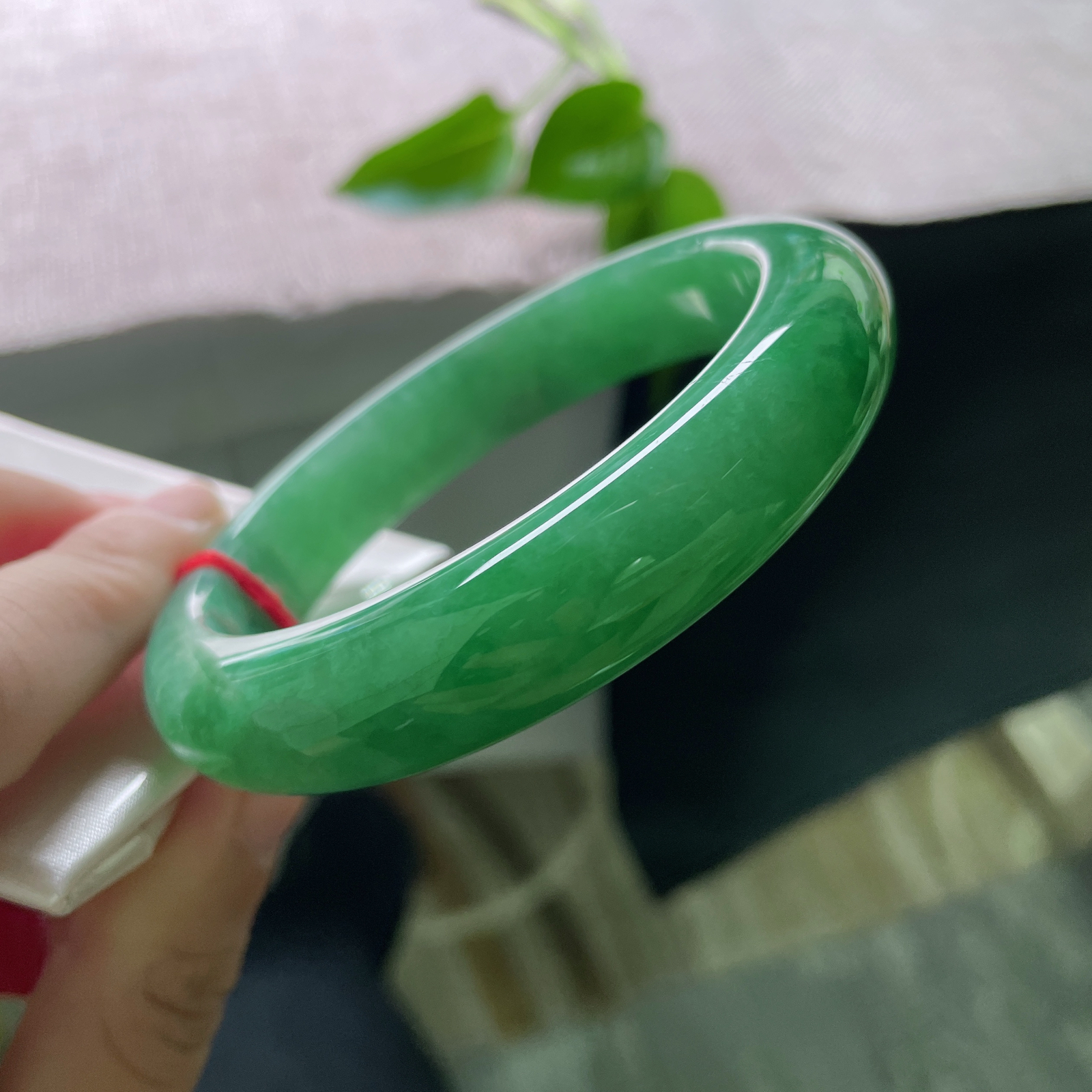 61.9/13.9/10，绿底正圈，大圈口，是雨林初霁的清新，是湖水静影的沉璧。皮纹，