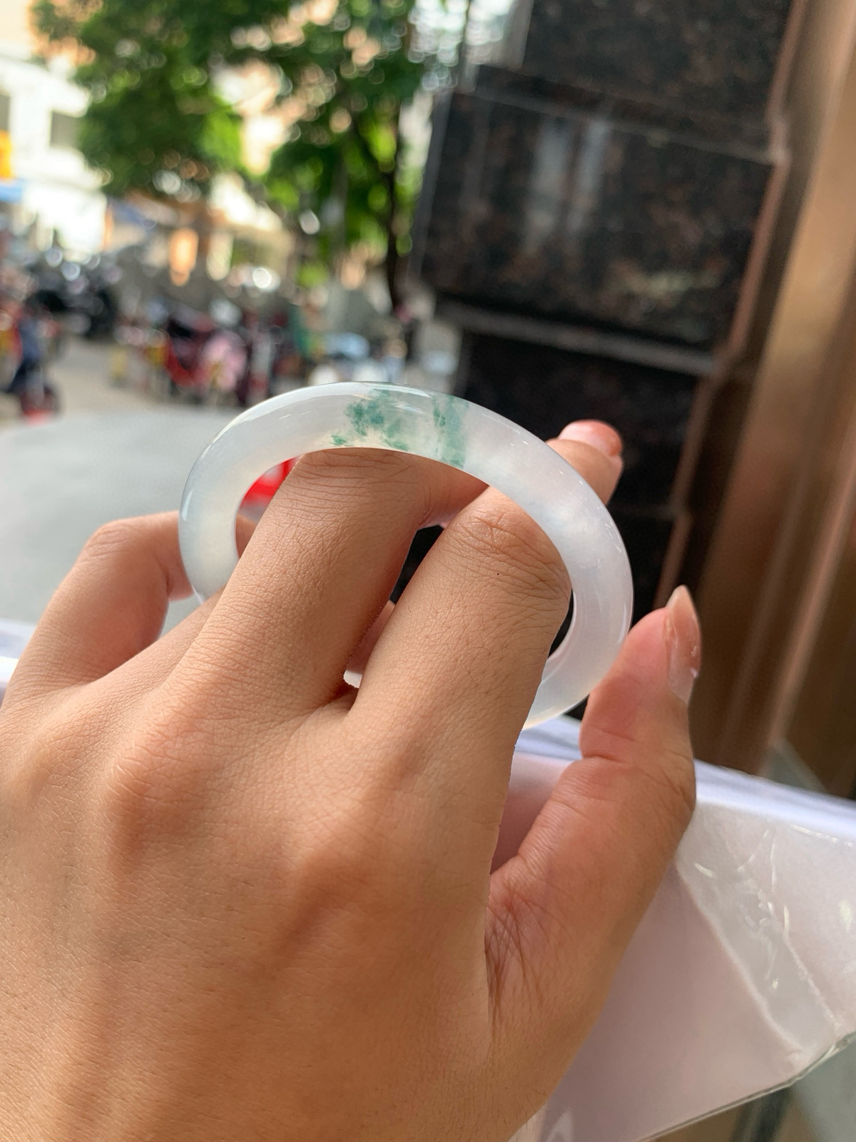 绿花圆条，种水很好
51-7.7-8.1