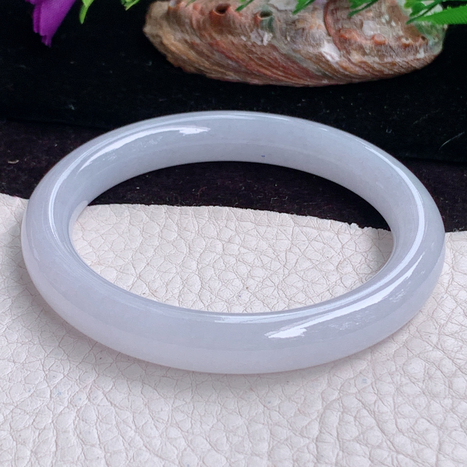 yh小圈口53*9.8*8.3美人镯 天然缅甸翡翠手镯纯美圆条正圈玉镯子