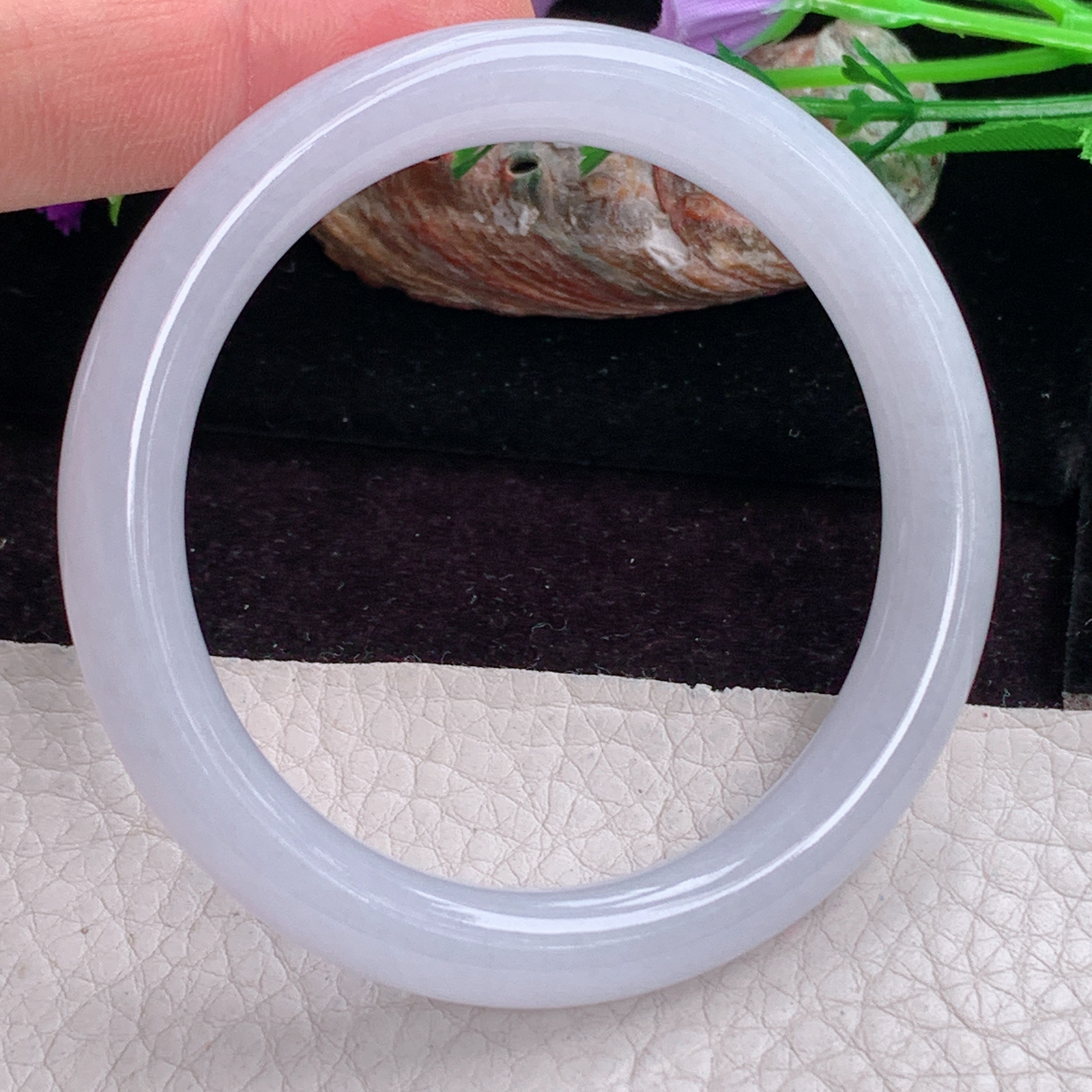 yh小圈口53*9.8*8.3美人镯 天然缅甸翡翠手镯纯美圆条正圈玉镯子