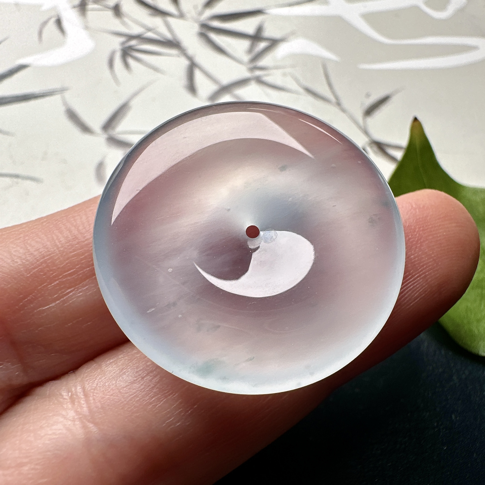 【冰种飘花平安扣】质地细腻冰润，品质很好，冰感十足，胶感明显，收藏品质。