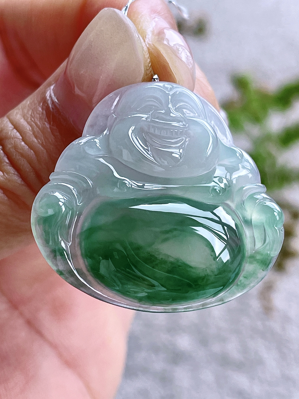 【裸石】冰飘花佛公大佛公吊坠
【说明】缅料 性价比高  
【尺寸】32.5-35-6