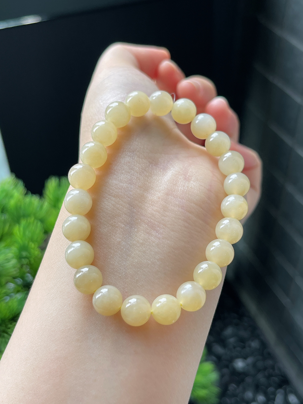 和田玉黄口手串