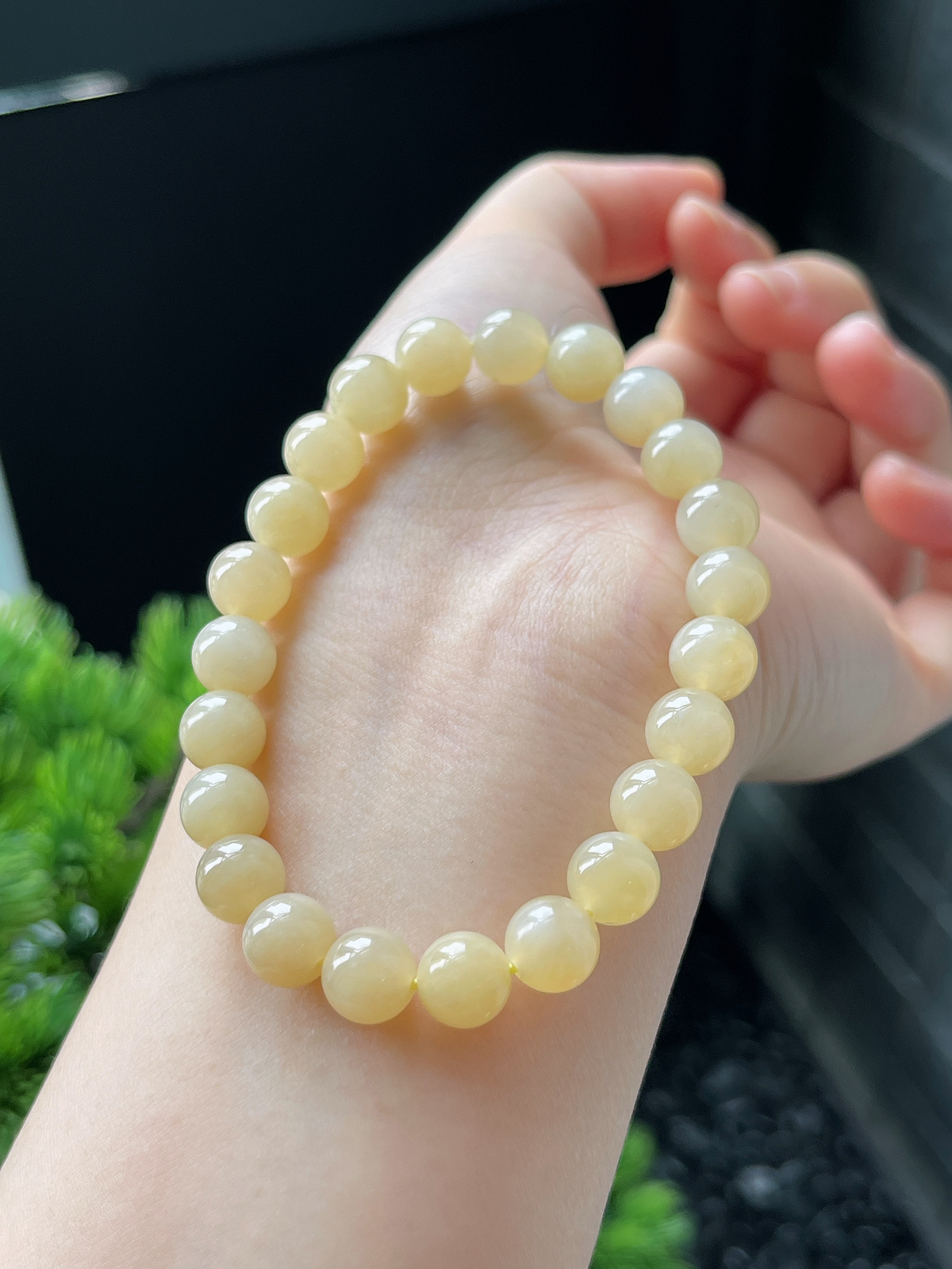 和田玉黄口手串