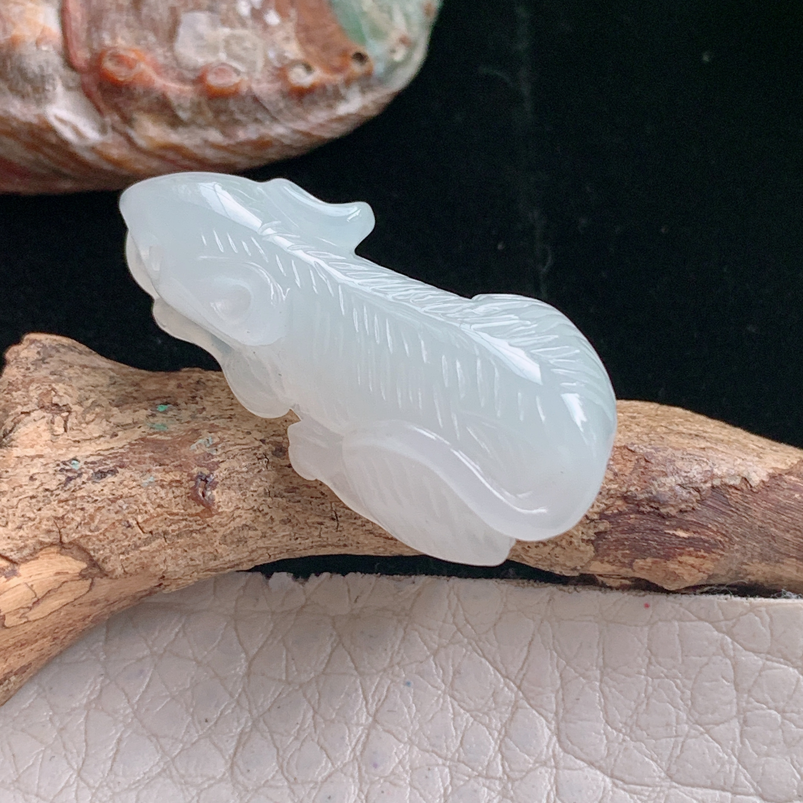 ajj实拍32.5*15.5*10.8缅甸翡翠冰纯立体招财鼠 生肖鼠玉吊坠 玉挂件