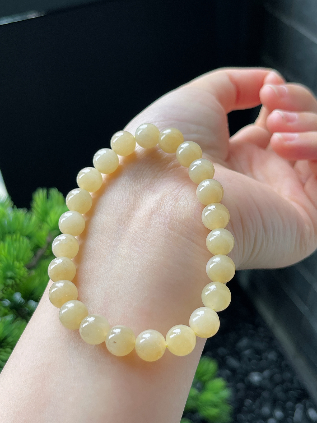 和田玉黄口手串