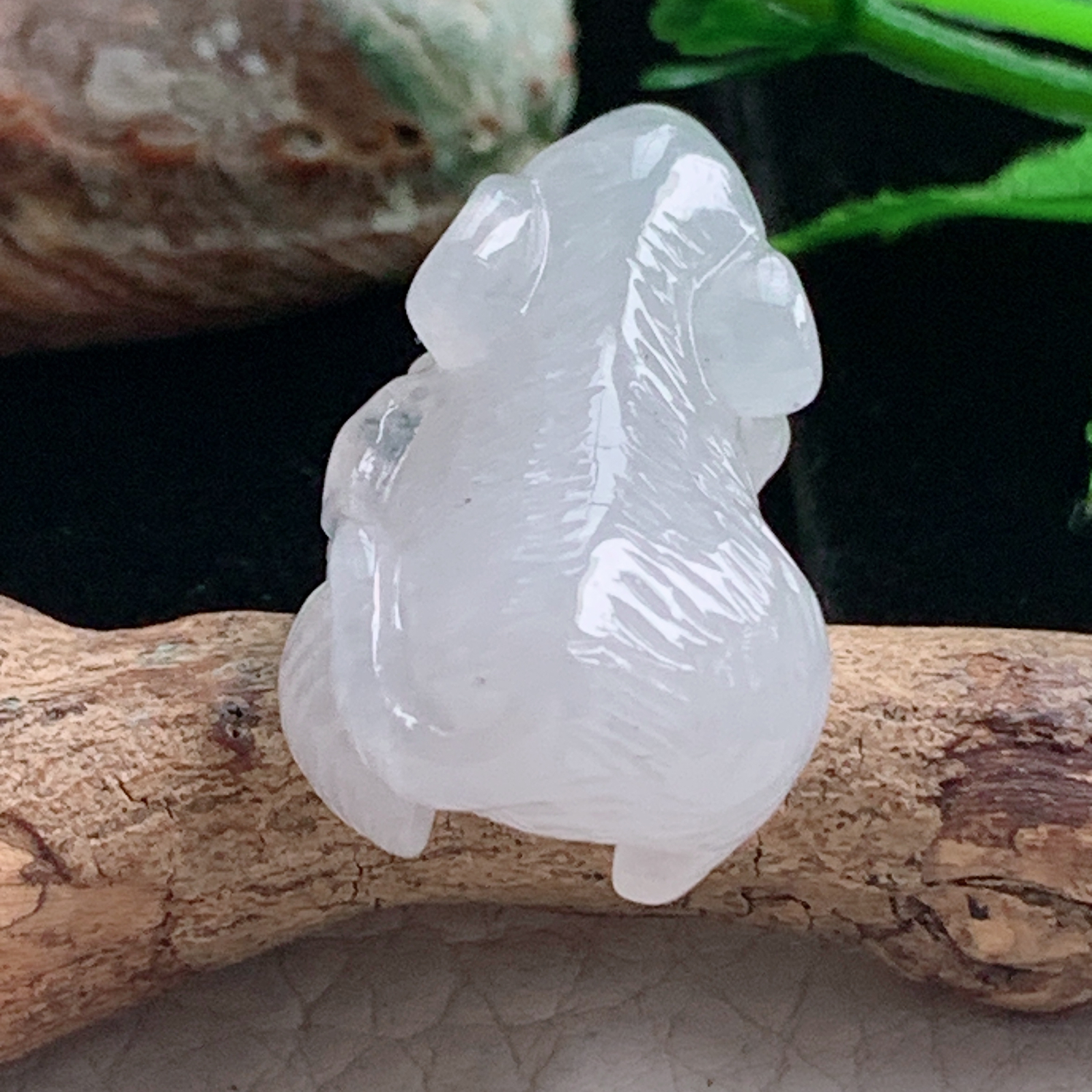 ajj实拍30*16.8*11缅甸翡翠冰纯立体招财鼠 生肖鼠玉吊坠 玉挂件