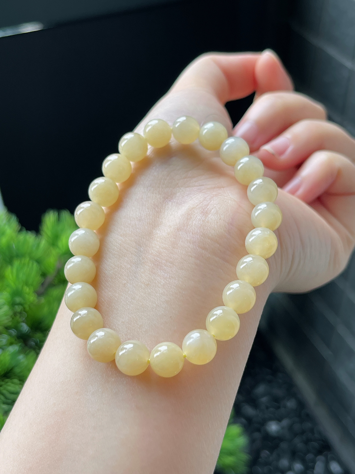 和田玉黄口手串