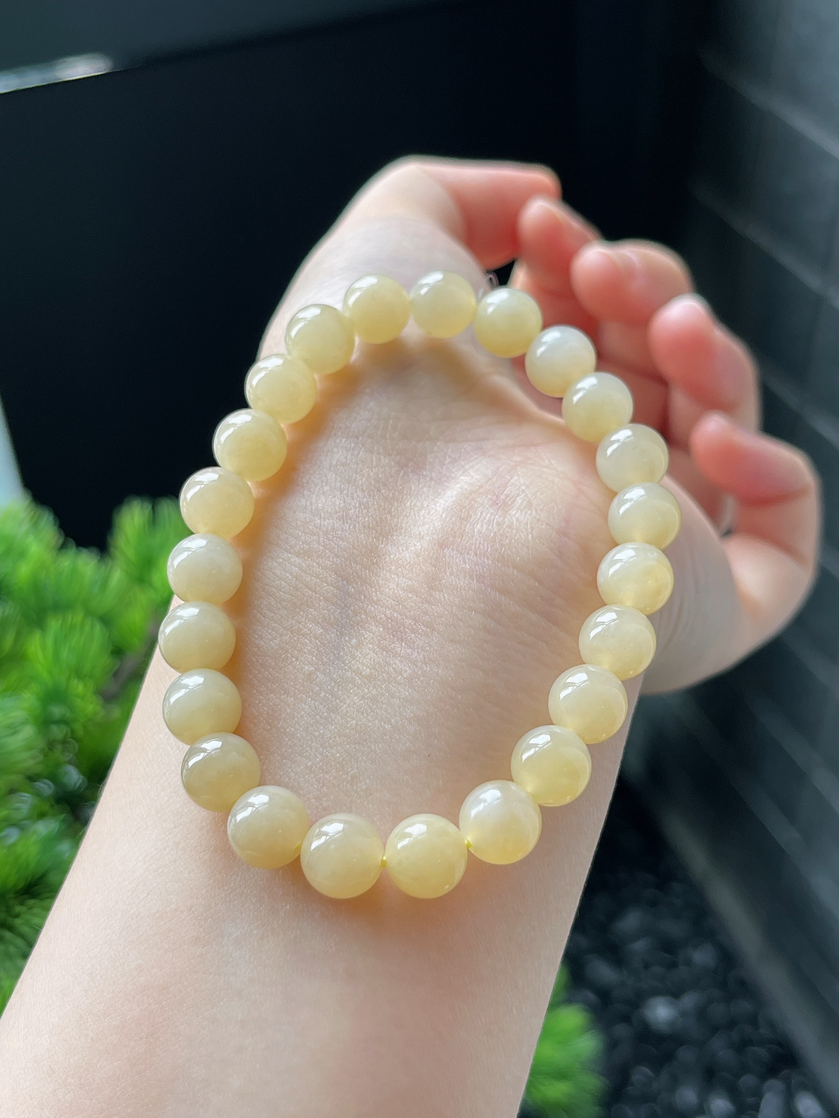 和田玉黄口手串