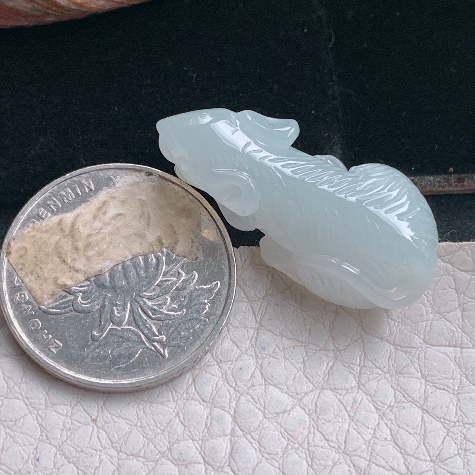 ajj实拍32.5*15.5*10.8缅甸翡翠冰纯立体招财鼠 生肖鼠玉吊坠 玉挂件