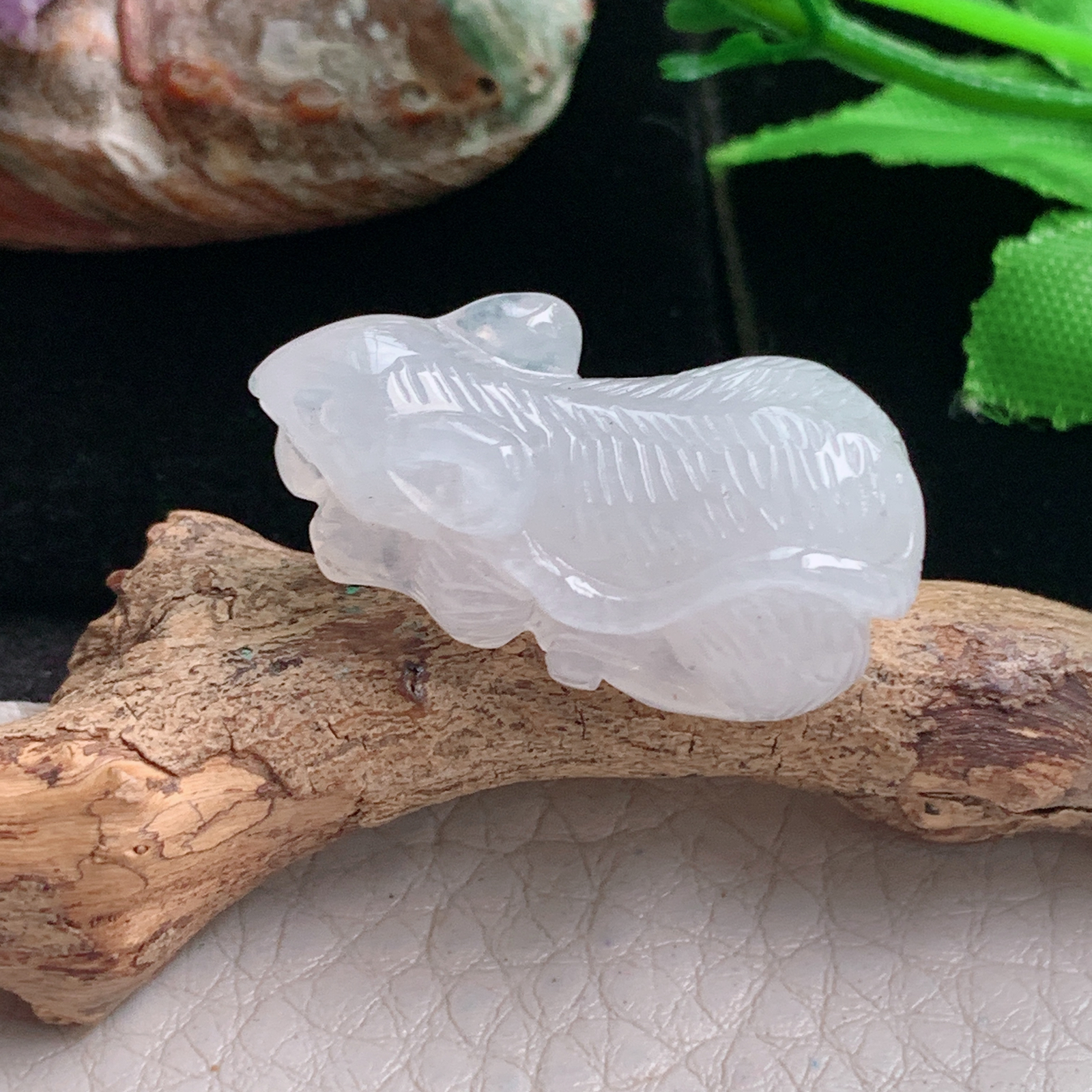 ajj实拍30*16.8*11缅甸翡翠冰纯立体招财鼠 生肖鼠玉吊坠 玉挂件