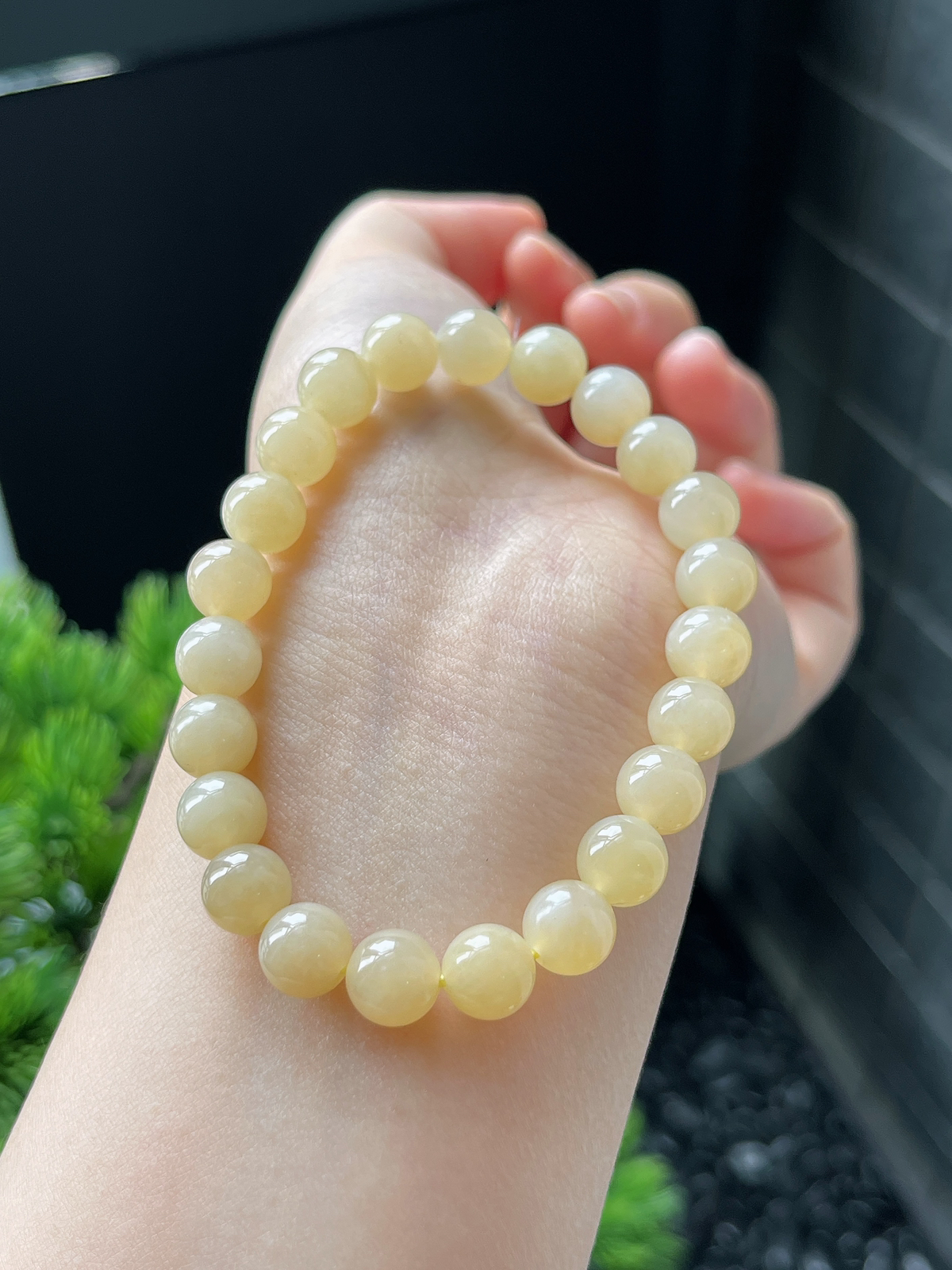 和田玉黄口手串