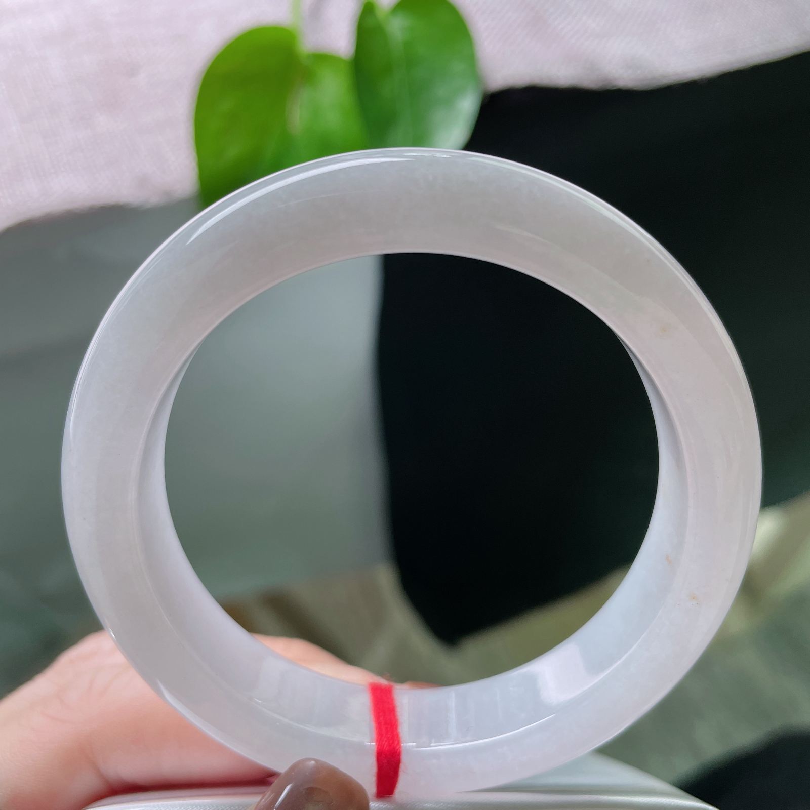 尺寸：55.3/12.4/8.9，淡紫正圈，水头好，肉质细腻干净，种老，浪漫唯美，洒金。