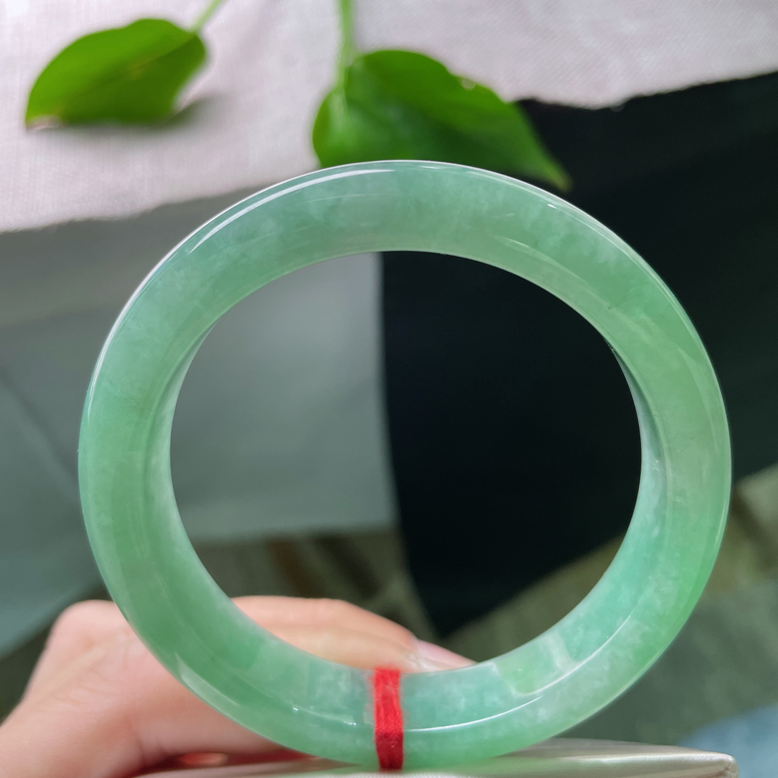 尺寸：55.9/12.1/8.4，绿底正圈，满绿贵气，充满青春的气息，活力四射。