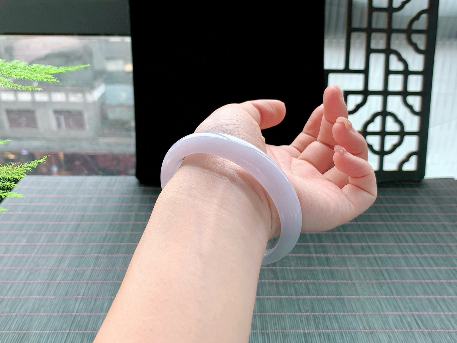 浅紫正圈，尺寸： 58.6-12.7-8