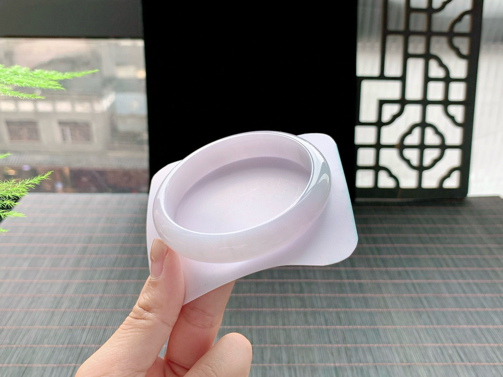 浅紫正圈，尺寸： 58.6-12.7-8