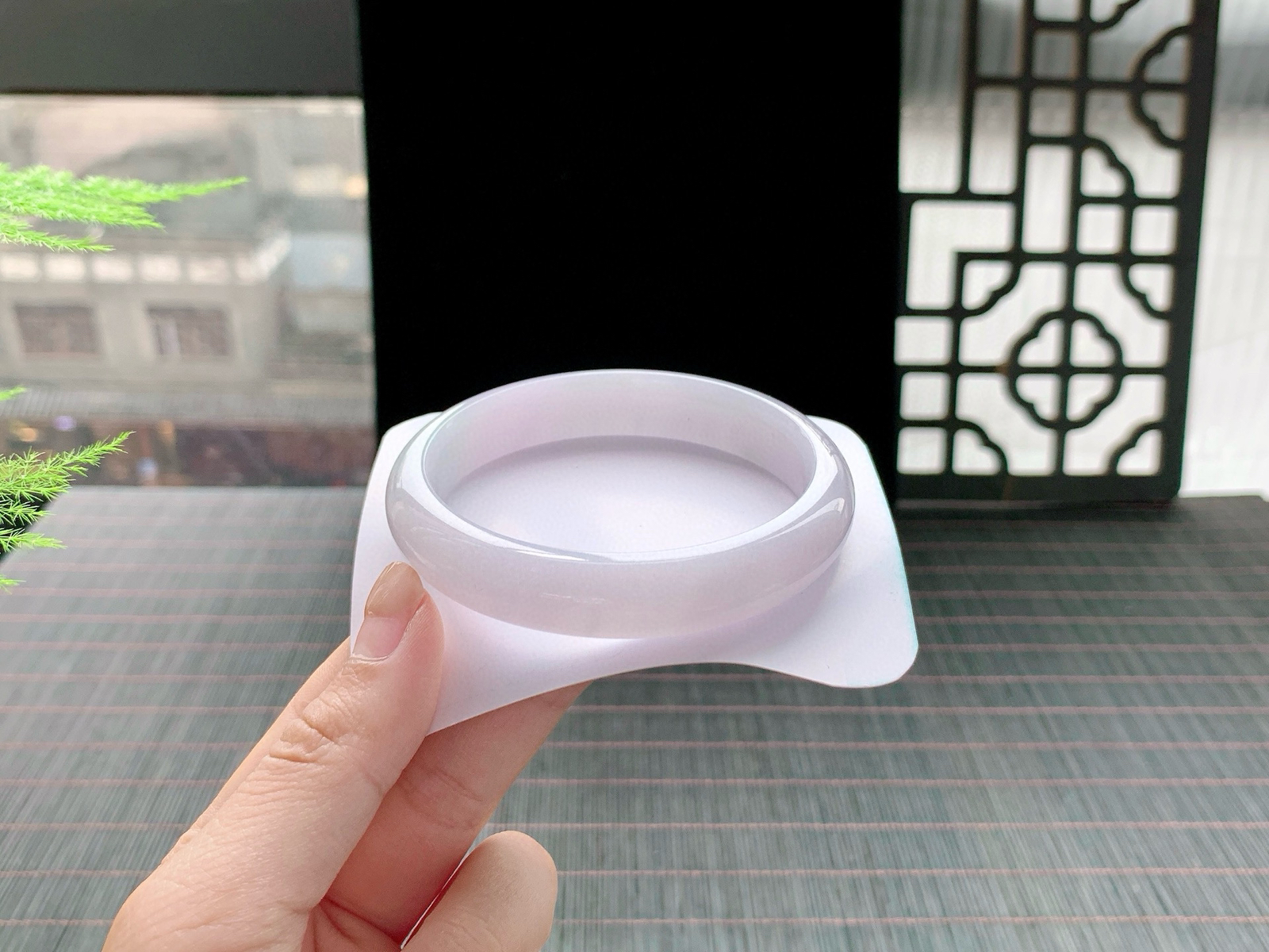 浅紫正圈，尺寸： 58.6-12.7-8