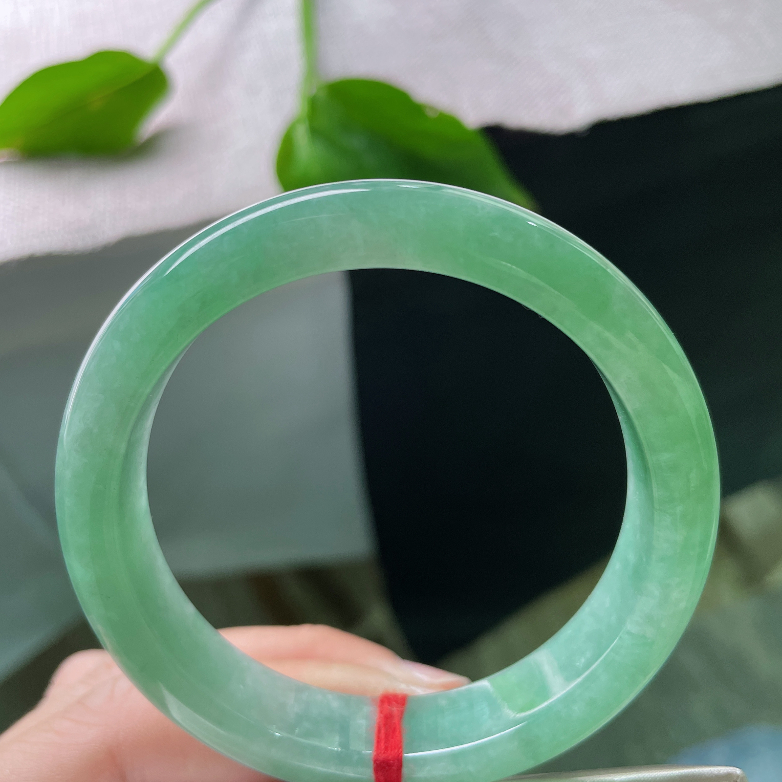 尺寸：55.9/12.1/8.4，绿底正圈，满绿贵气，充满青春的气息，活力四射。