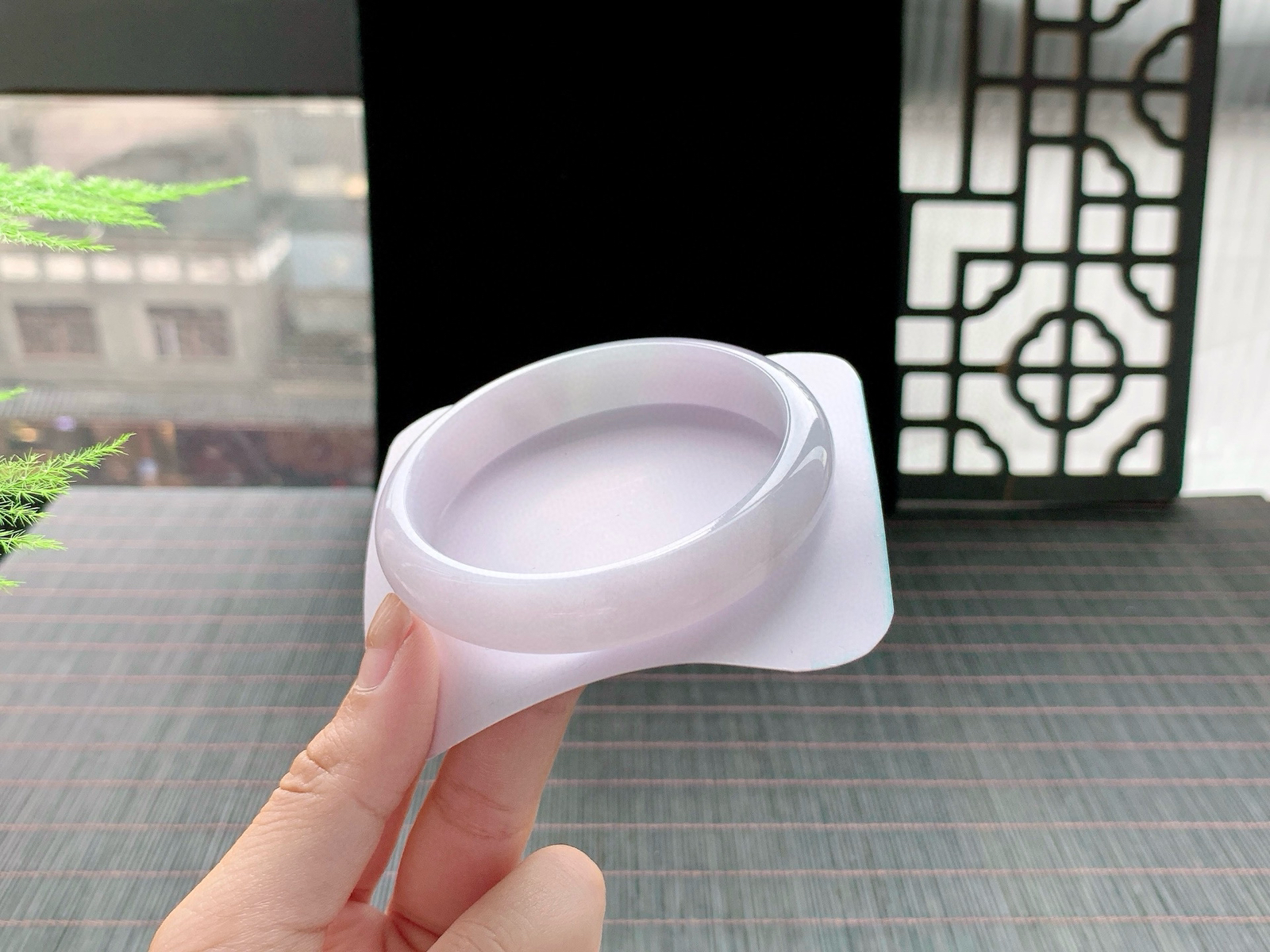 浅紫正圈，尺寸： 58.6-12.7-8