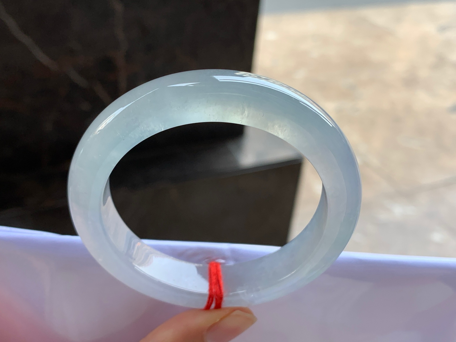 54.5-12.3-9.1

冰种手镯^_^冰味十足～上手漂亮