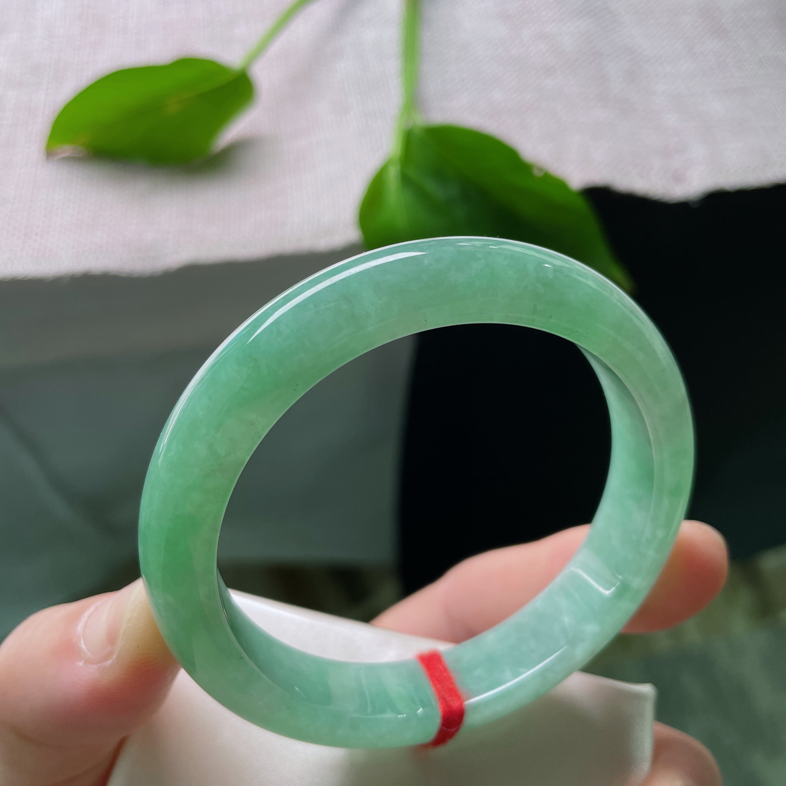 尺寸：55.9/12.1/8.4，绿底正圈，满绿贵气，充满青春的气息，活力四射。