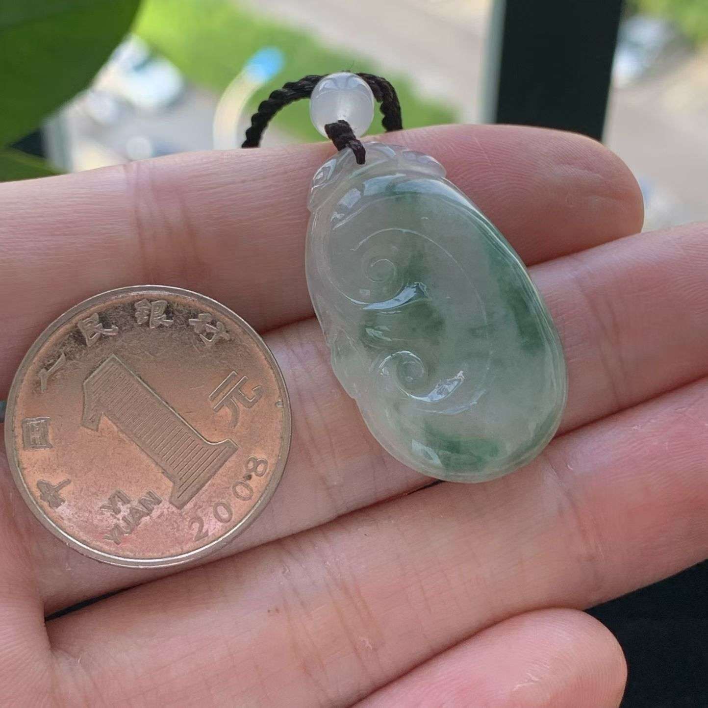 A货天然翡翠冰糯种飘花如意吊坠重量4.47
4月1日