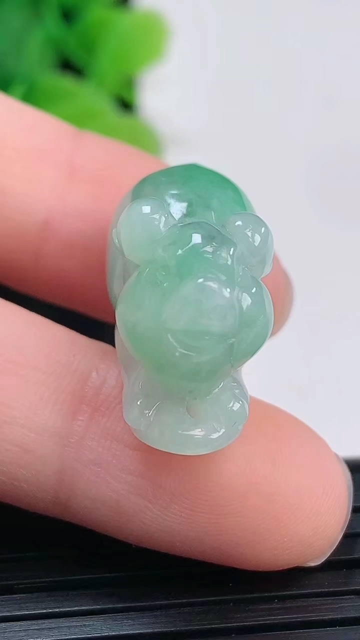 天然A货翡翠生肖猪吊坠尺寸23.3-11.5-16.5重量:7.74g
4月4日